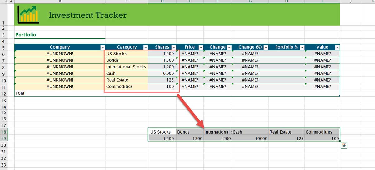 TRANSPOSE แปลงข้อมูลแนวตั้งเป็นแนวนอน-3
