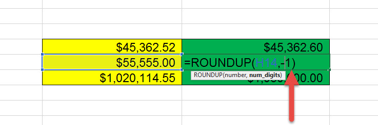 สอน Roundup Excel ปัดเสษ-3