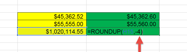 สอน Roundup Excel ปัดเสษ-4