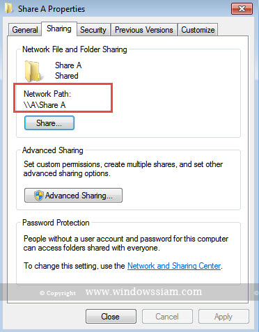Share File Windows 7-9