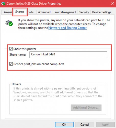 Partage-Imprimante Windows 10-13