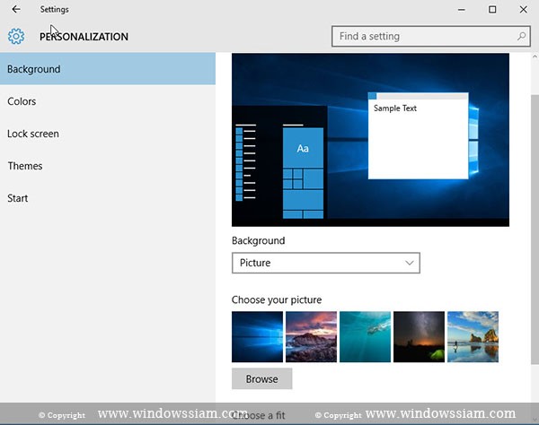 Personalization-Windows10