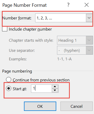 Page Number Microsoft Word step3