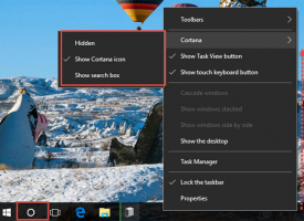 วิธีการปรับปุ่ม Cortana Windows 10