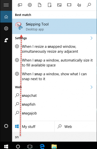Snipping Tool Windows
