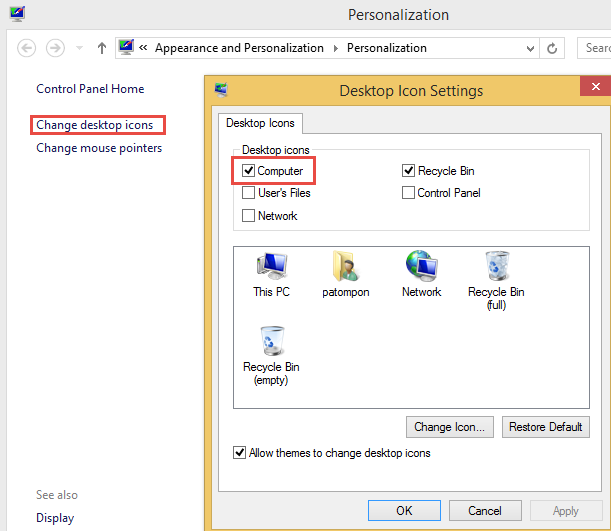 เอา This PC มาไว้บนหน้าจอ Desktop Windows 8