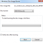Windows Disc image Burner2