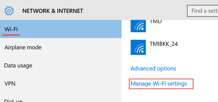 ลบรหัสเก่าของ Wireless ใน Windows 10