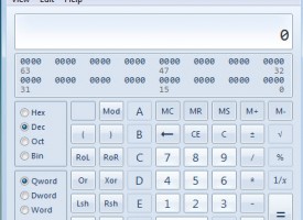เครื่องคิดเลข บน Windows 7