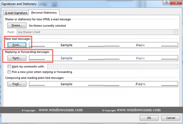 set-font-Microsoft Outlook Font