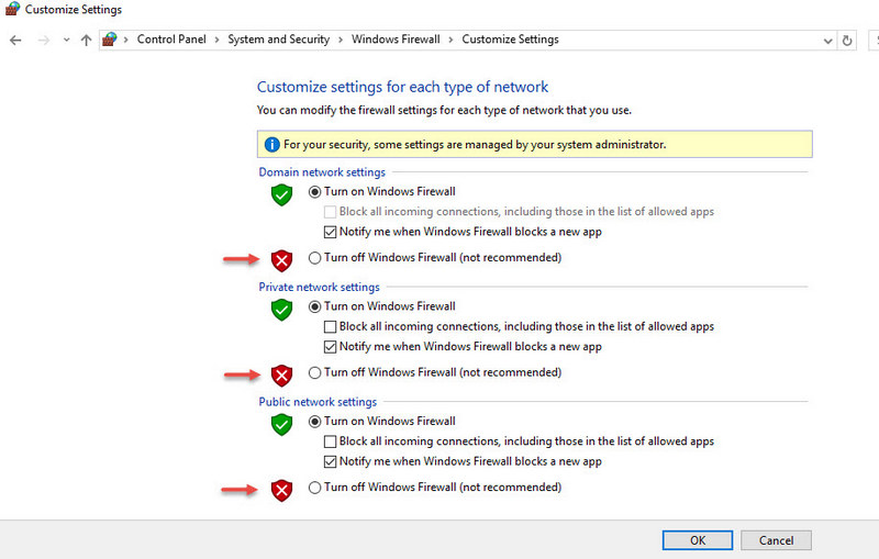 Turn on - off Firewall Windows 10-3
