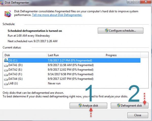 Defragment Disk Windows 10-2