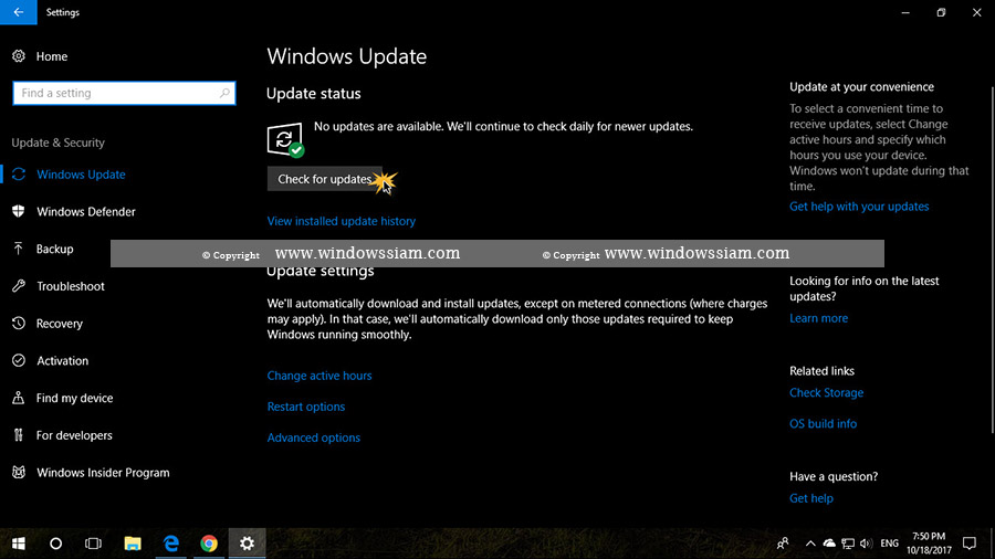 Update Windows 10 Fall Creators 1709 -13