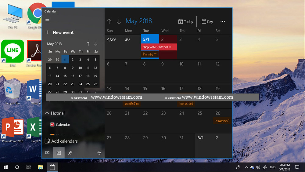 Add Event Calendar Windows 10-3