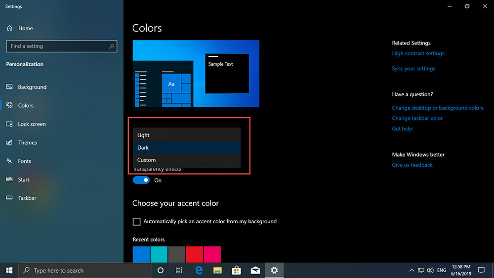 ปรับธีม Windows 10 Color-4