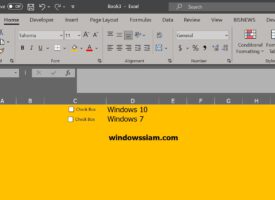 วิธีสร้าง Check box ใน Microsoft Excel 365 / 2019 / 2016