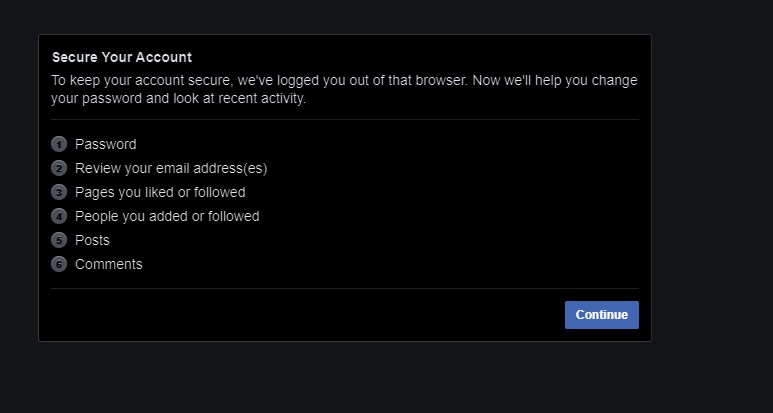 Facebook Login Alerts WINDOWSSIAM